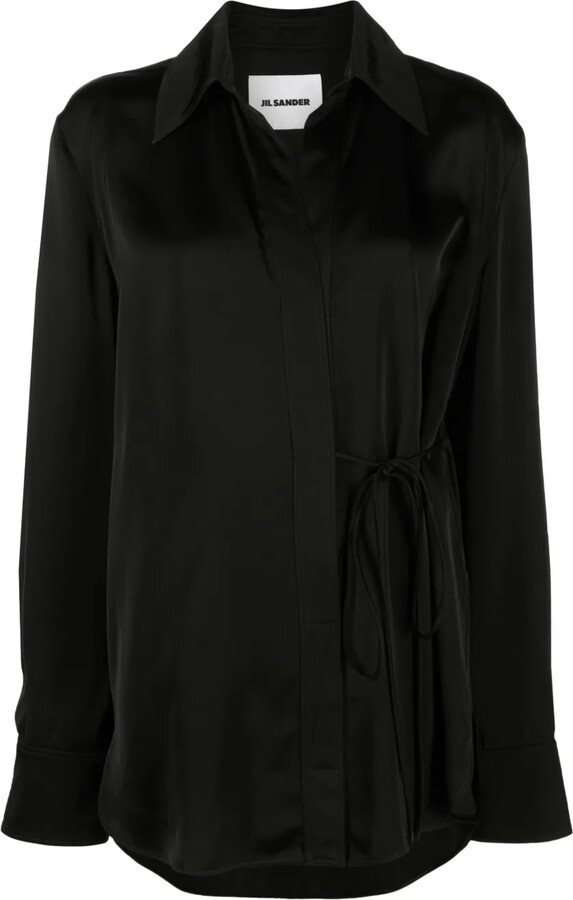 Jil Sander Tie-Fastening Wrap Shirt