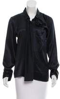 Thumbnail for your product : Lareida Silk Long Sleeve Blouse w/ Tags