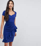 Thumbnail for your product : City Goddess Tall Pencil Midi Dress With Ruffle Detail