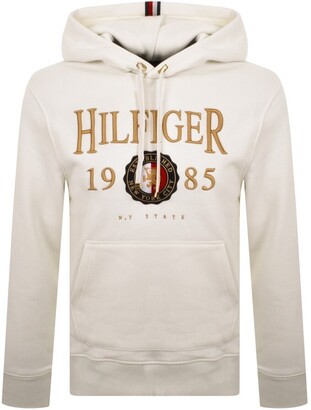 Tommy Hilfiger Icon Logo Pullover Hoodie White