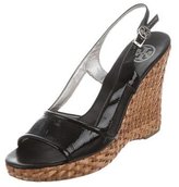 Thumbnail for your product : Tory Burch Patent Leather Wedge Sandals