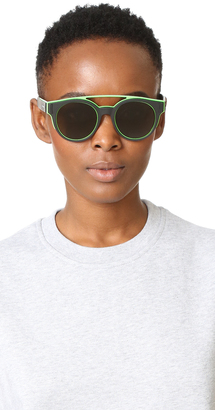 Givenchy Rubber Aviator Sunglasses
