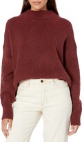 Thumbnail for your product : Cable Stitch Women's Mock Neck Cozy Sweater Large Light Grey