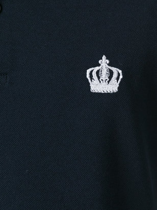 Dolce & Gabbana embroidered crown polo shirt
