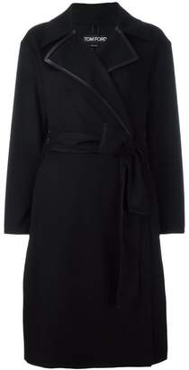 Tom Ford thick lapels belted coat