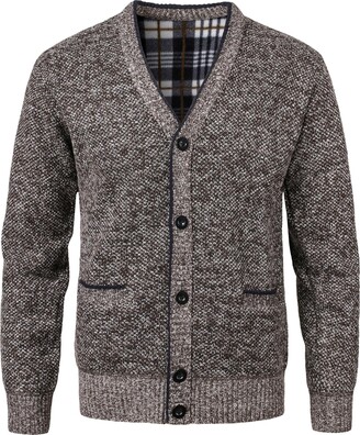 KTWOLEN Men's Cardigan Sweater Slim Fit Button Up Knitwear Fleece