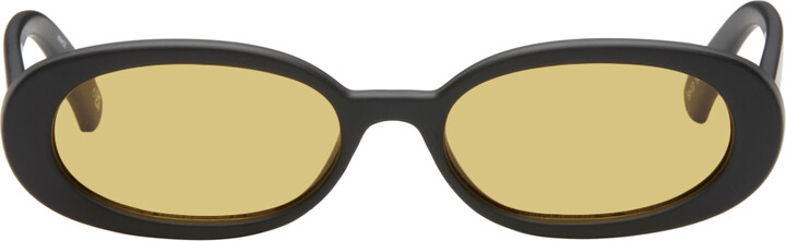 Le Specs SSENSE Exclusive Black Outta Love Sunglasses ShopStyle