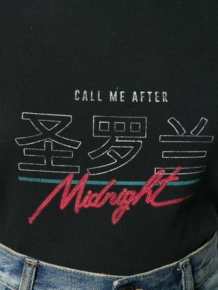 Saint Laurent Call Me After Midnight T-shirt