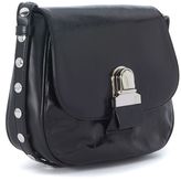 Thumbnail for your product : MM6 MAISON MARGIELA Black Leather Shoulder Bag With Studs.