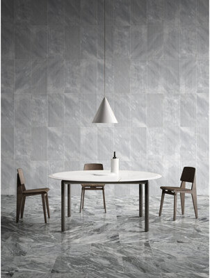 Orren Ellis Gray Wall Tile 12*24 With Ol Textured Surface For Tennis Equipment Store European Sport Bakery Flavor