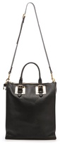 Thumbnail for your product : Sophie Hulme Soft Zip Top Buckle Tote