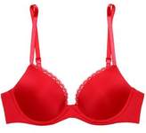 Thumbnail for your product : Calvin Klein Lace-Trimmed Stretch-Jersey Push-Up Bra