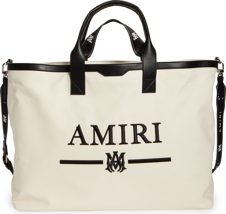 Amiri Men's Logo Jacquard Denim Tote Bag