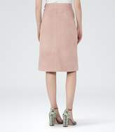 Thumbnail for your product : Reiss Tess Suede A-Line Pencil Skirt