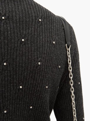 Marc Jacobs Runway - Crystal-embellished Wool-blend Sweater - Grey