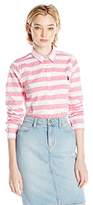 Thumbnail for your product : U.S. Polo Assn. Junior's Horizontal Stripe Poplin Long Sleeve Shirt