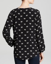 Thumbnail for your product : Joie Blouse - Purine Printed Bow Silk
