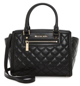Thumbnail for your product : MICHAEL Michael Kors Selma Quilted Medium Two Zip Satchel