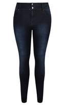 Thumbnail for your product : City Chic Citychic Highrise Skinny Regular Harley Jean