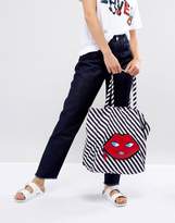 Thumbnail for your product : Lulu Guinness Emoji Foldaway Shopper Bag