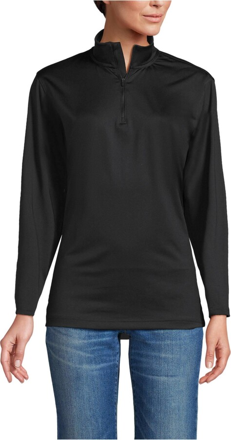 Lands' End Men's Unisex Rapid Dry Quarter Zip Pullover
