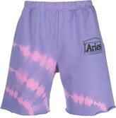 Thumbnail for your product : Aries Tie Dye-Print Track Shorts