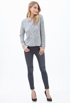 Thumbnail for your product : Forever 21 Contemporary Chevron Knit Crewneck Sweater