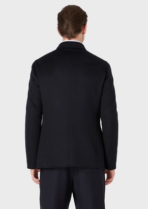 Giorgio Armani Single-Breasted Jacket In Double Cashmere