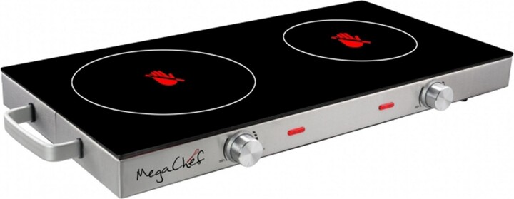 Mega Chef MegaChef 1700 Watts Ceramic Infrared Double Electric Cooktop