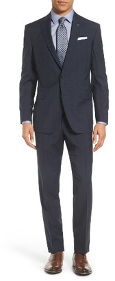Ted Baker Men's Jay Trim Fit Plaid Wool Suit