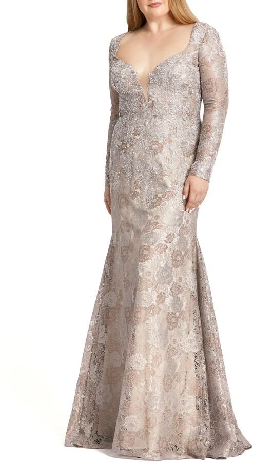 beaded plus size evening gowns