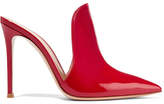 Thumbnail for your product : Gianvito Rossi Aramis 100 Patent-leather Mules