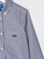 Thumbnail for your product : Fay Kids Striped Logo Shirt
