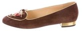 Thumbnail for your product : Charlotte Olympia Taurus Suede Loafers