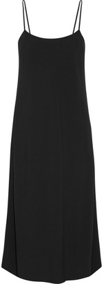The Row Gibbons Crepe Midi Dress - Black