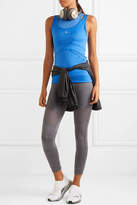 Thumbnail for your product : adidas by Stella McCartney Parley For The Oceans Layered Stretch-jersey And Mesh Tank - Blue