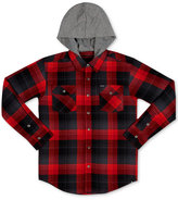 Thumbnail for your product : Hurley Boys' Ronin Plaid Hooded Shirt