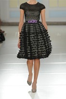 Thumbnail for your product : Temperley London Trellis ribbon-embroidered tulle dress