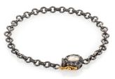 Thumbnail for your product : Ileana Makri IAM by Polki Diamond, 14K Yellow Gold & Oxidized Sterling Silver Chain Bracelet