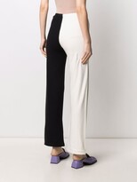 Thumbnail for your product : Paloma Wool Two-Tone Organic-Cotton Trousers