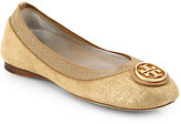 Thumbnail for your product : Tory Burch Caroline 2 Metallic Suede Ballet Flats