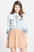 Thumbnail for your product : Hip Embellished Skater Skirt (Juniors)