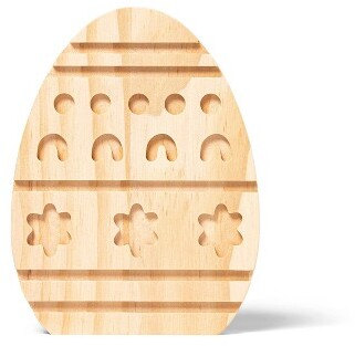 Easter Wood Egg with Layered Detail - Mondo Llama™