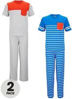 Thumbnail for your product : Demo Boys Stripe Pyjamas (2 Pack)