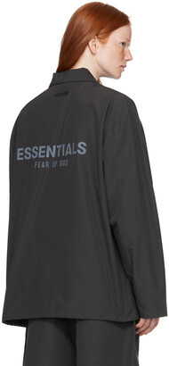 Essentials Black Coach Jacket