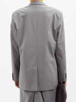 Thumbnail for your product : MM6 MAISON MARGIELA Pinstriped Twill Blazer - Grey