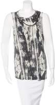 Thumbnail for your product : Haute Hippie Embellished Snakeskin Print Top