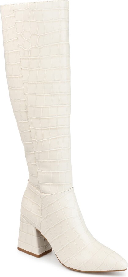 Journee Collection Landree Vegan Leather Block Heel Boot