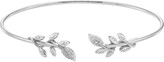 Thumbnail for your product : Unbranded Sterling Silver 1/5 Carat T.W. Diamond Leaf Cuff Bracelet