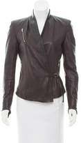 Thumbnail for your product : Helmut Lang Collarless Leather Jacket